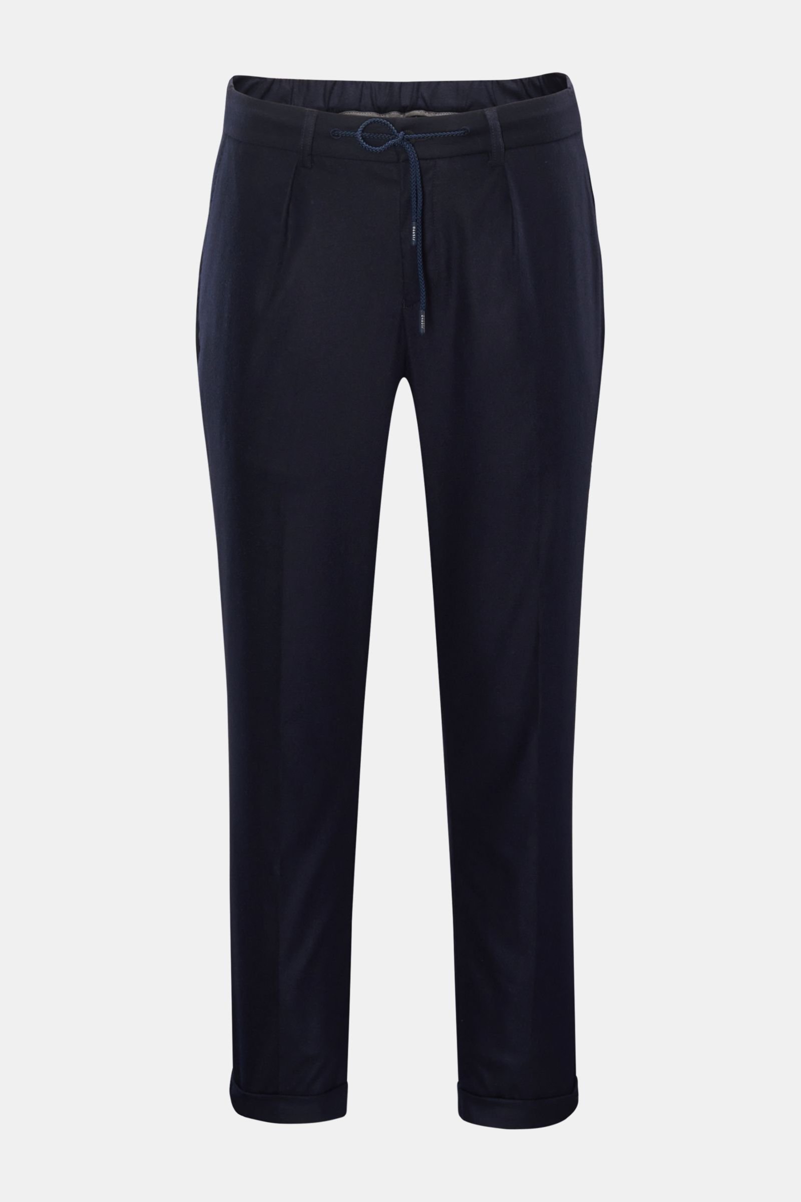 Flannel jogger pants navy