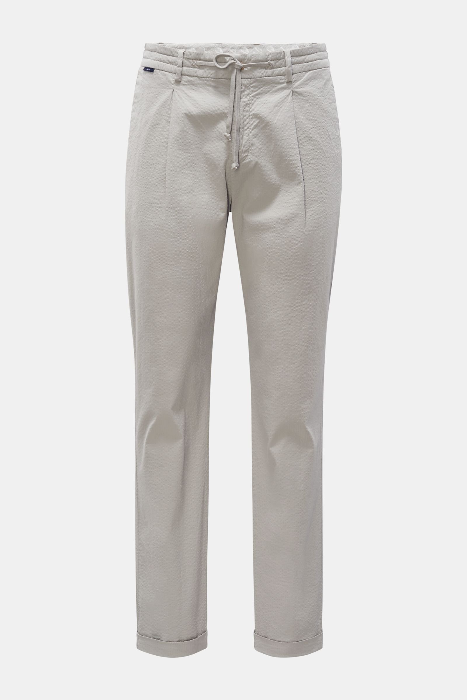 Seersucker jogger pants grey