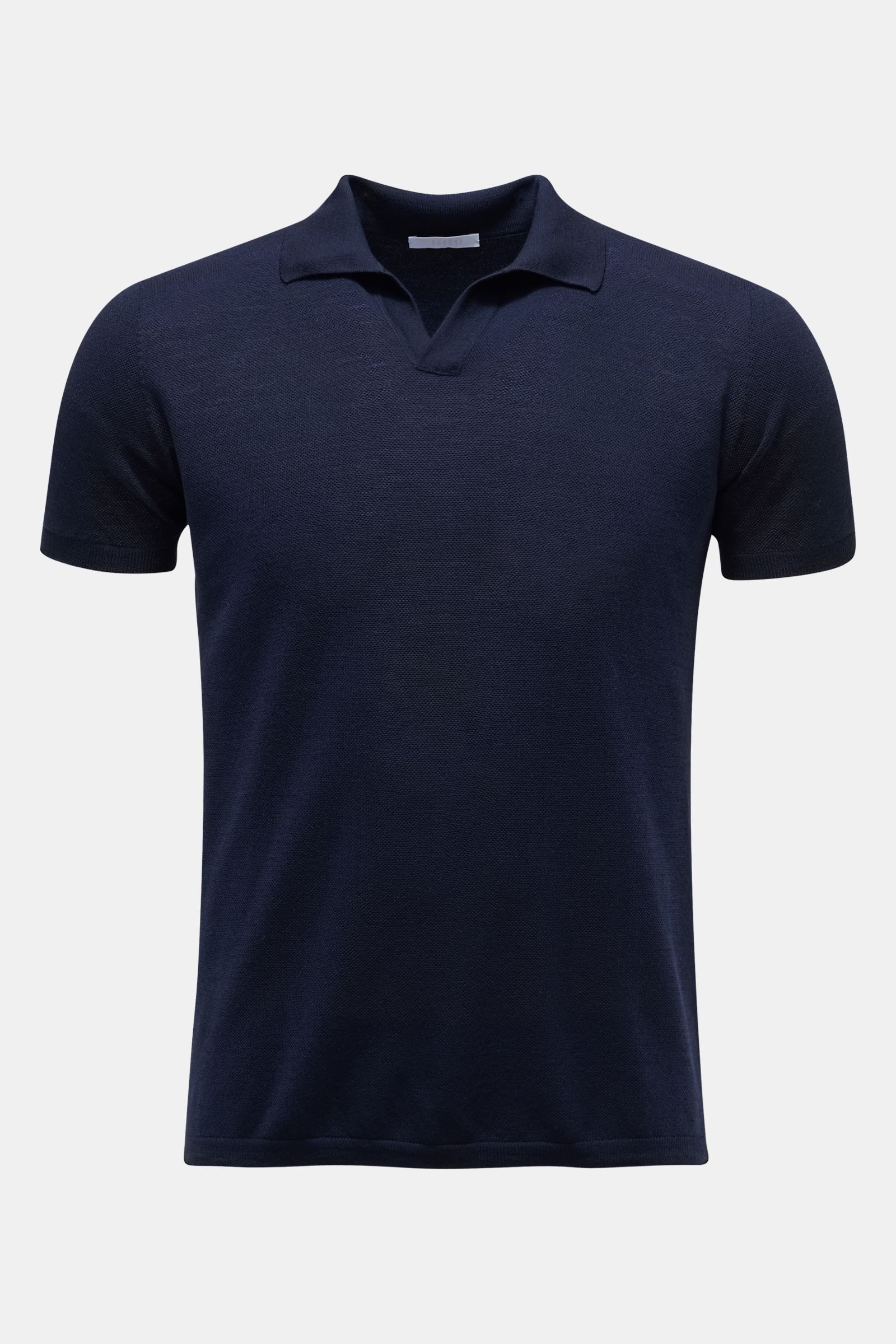 Short sleeve knit polo shirt 'The Ultimate Polo' navy 