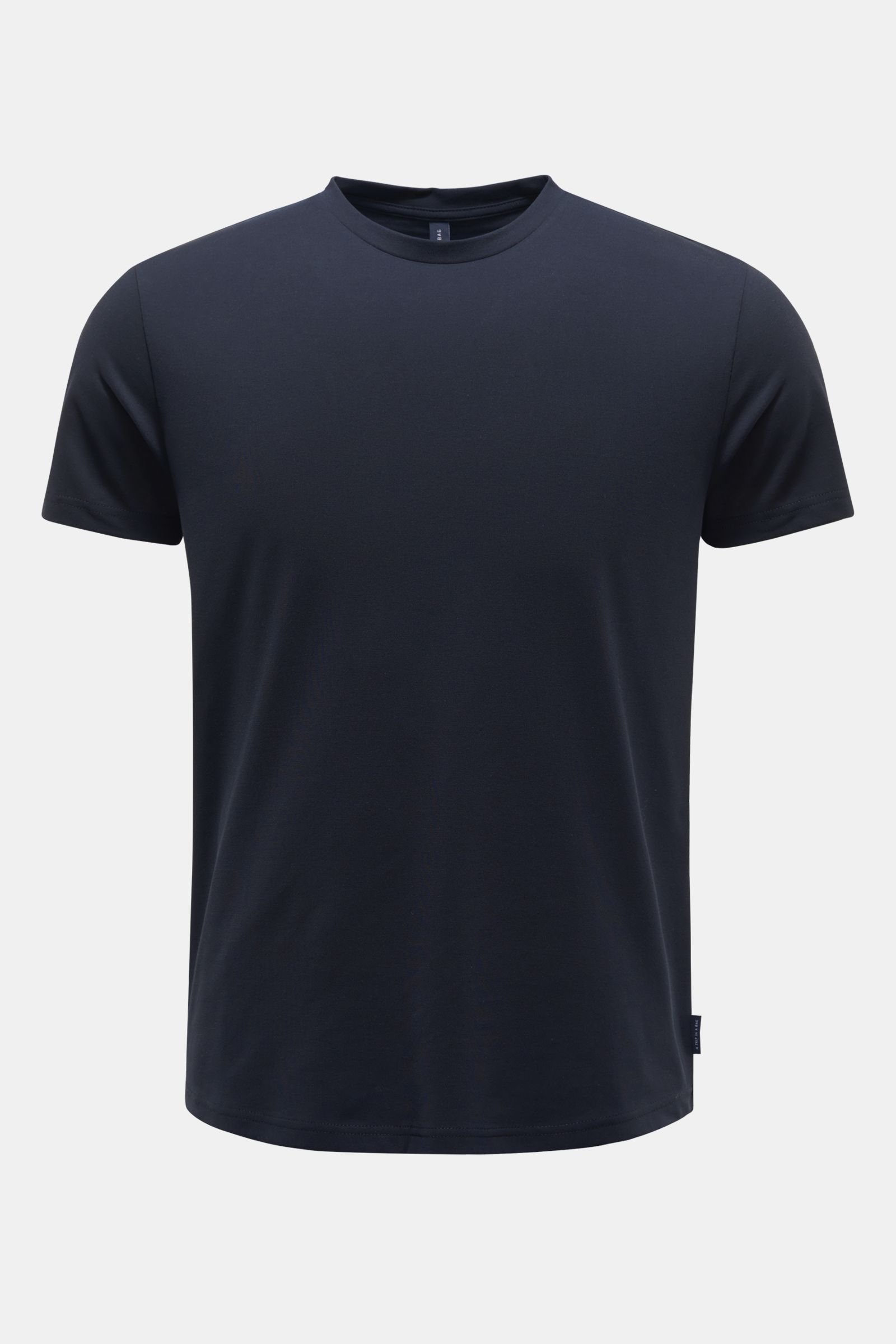 Crew neck T-shirt ‘Crepe Tee' navy