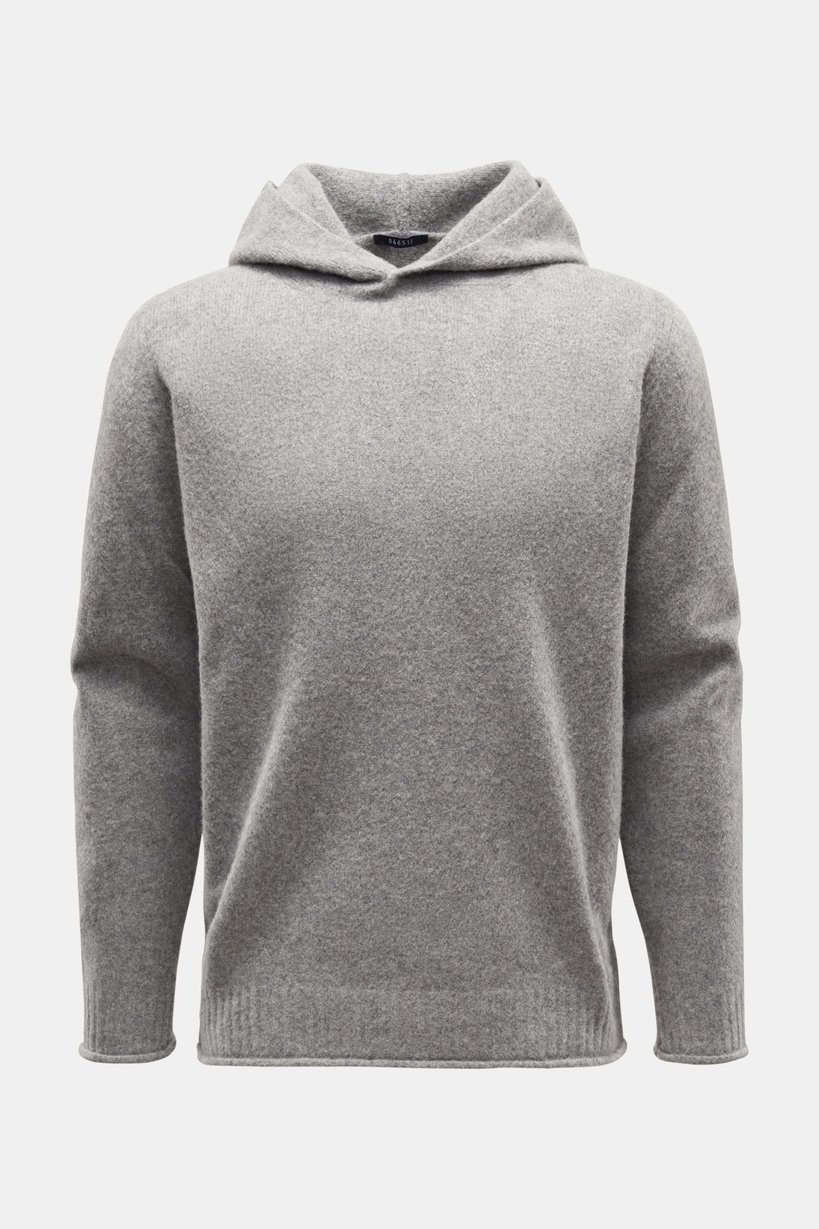 Hooded jumper 'Shetland Hoodie' grey