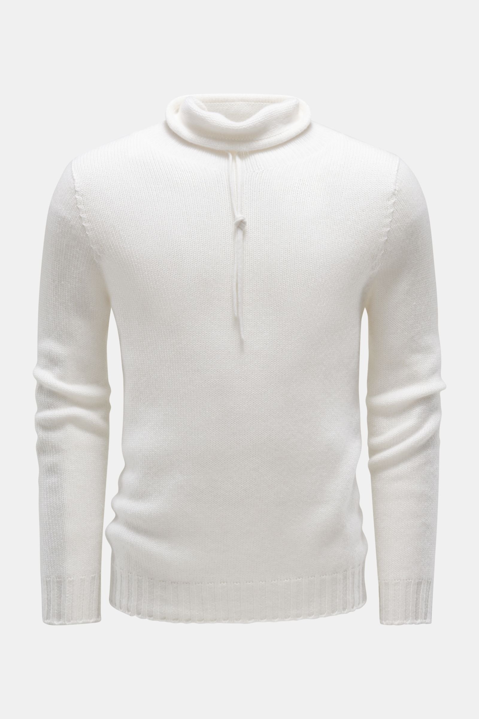 Cashmere jumper 'The Mock' white