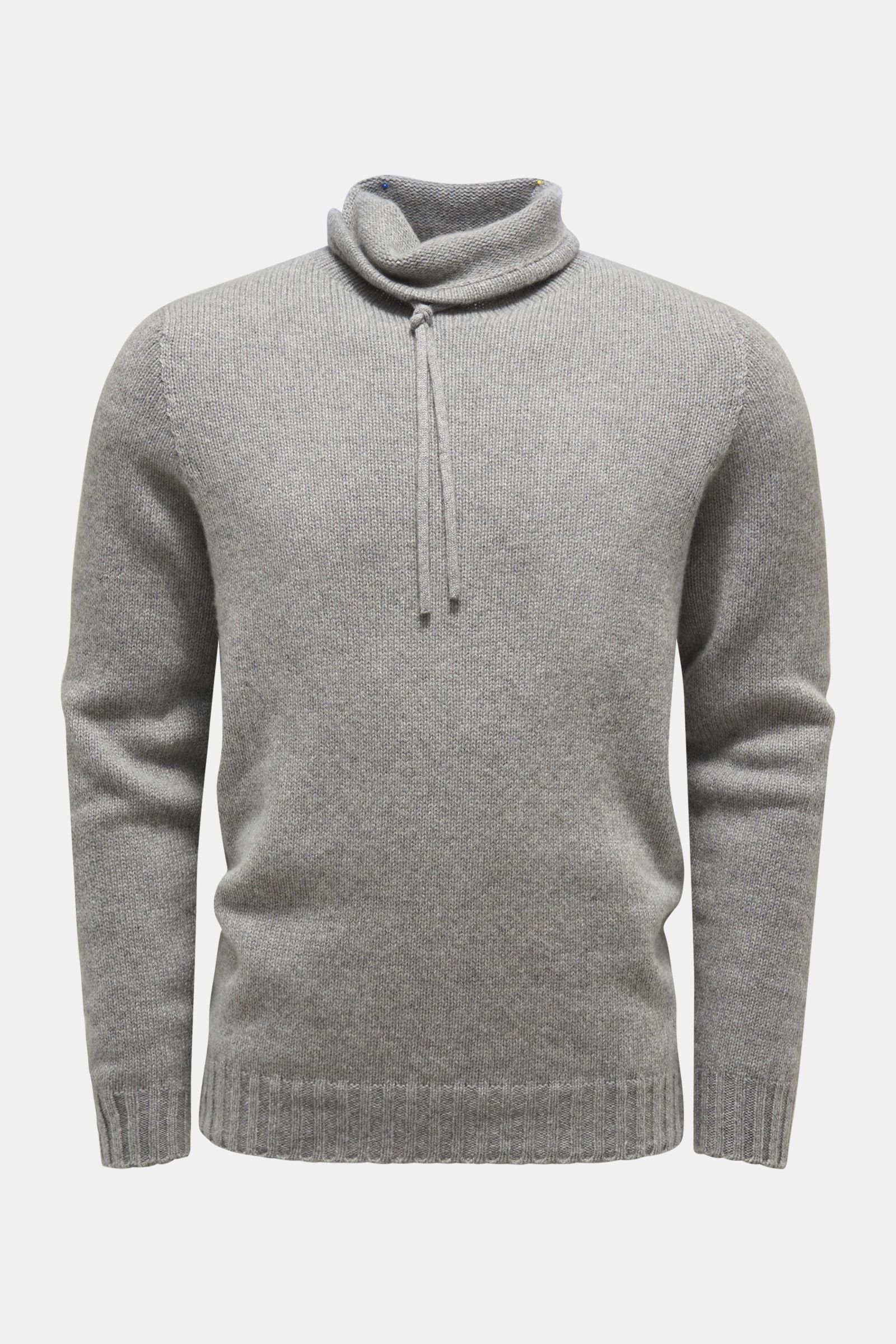 Cashmere jumper 'The Mock' grey