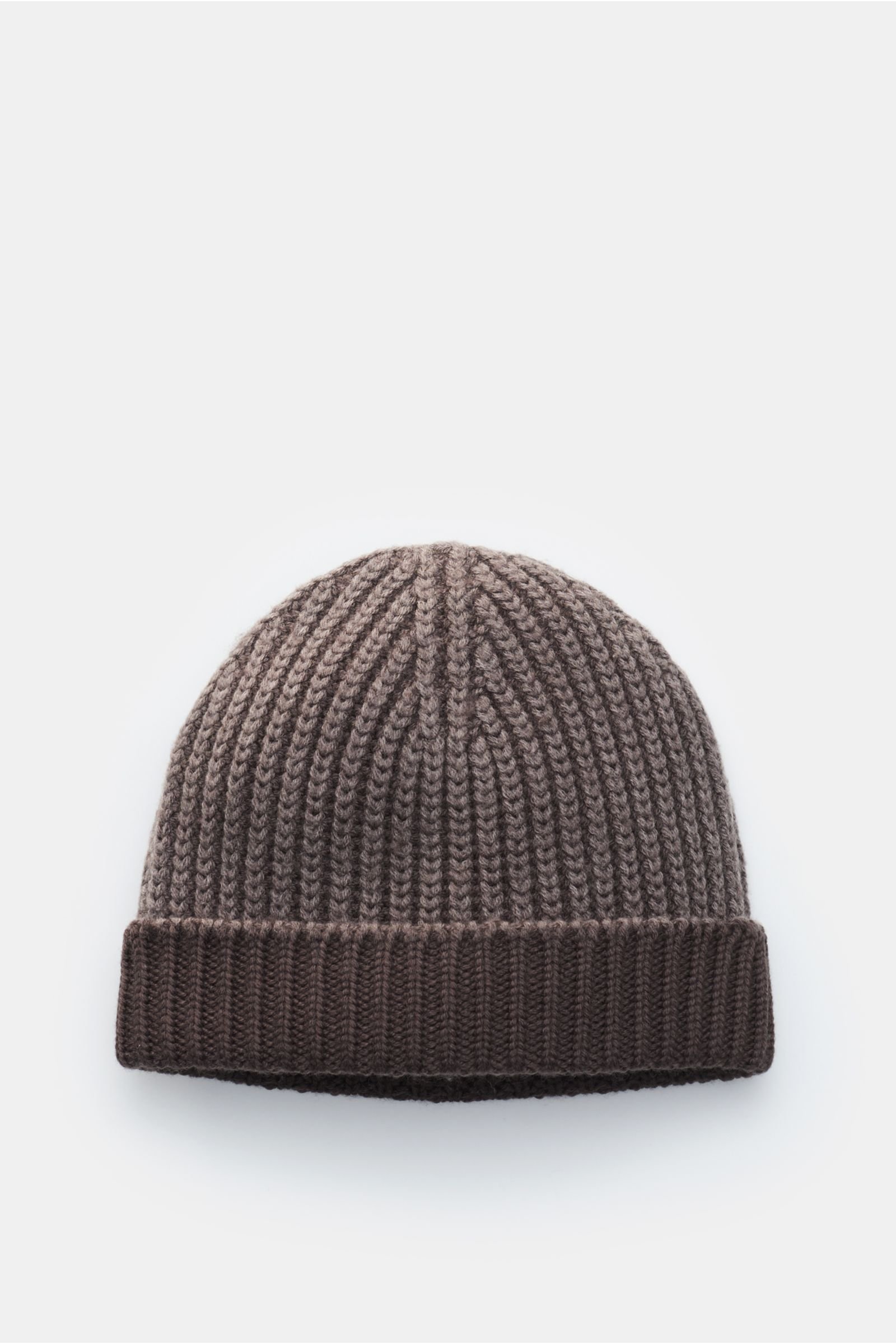 Wool beanie 'Foggy Hat' grey-brown