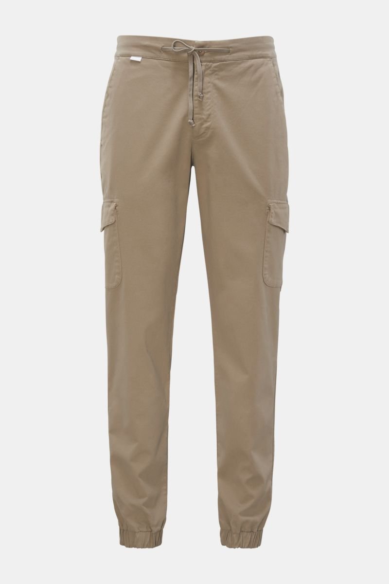 Cargo jogger pants 'Twill Cargo' grey-brown