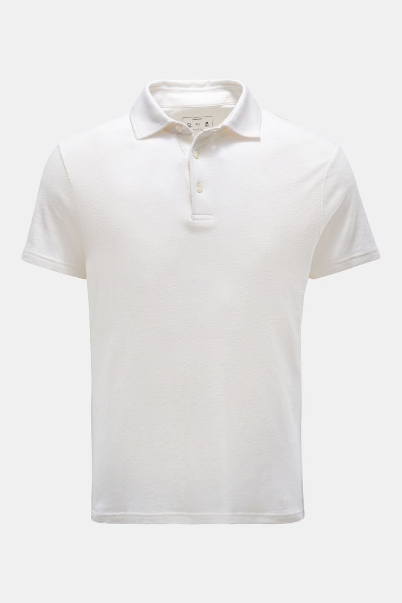 Polo shirt 'Linen Polo' off-white