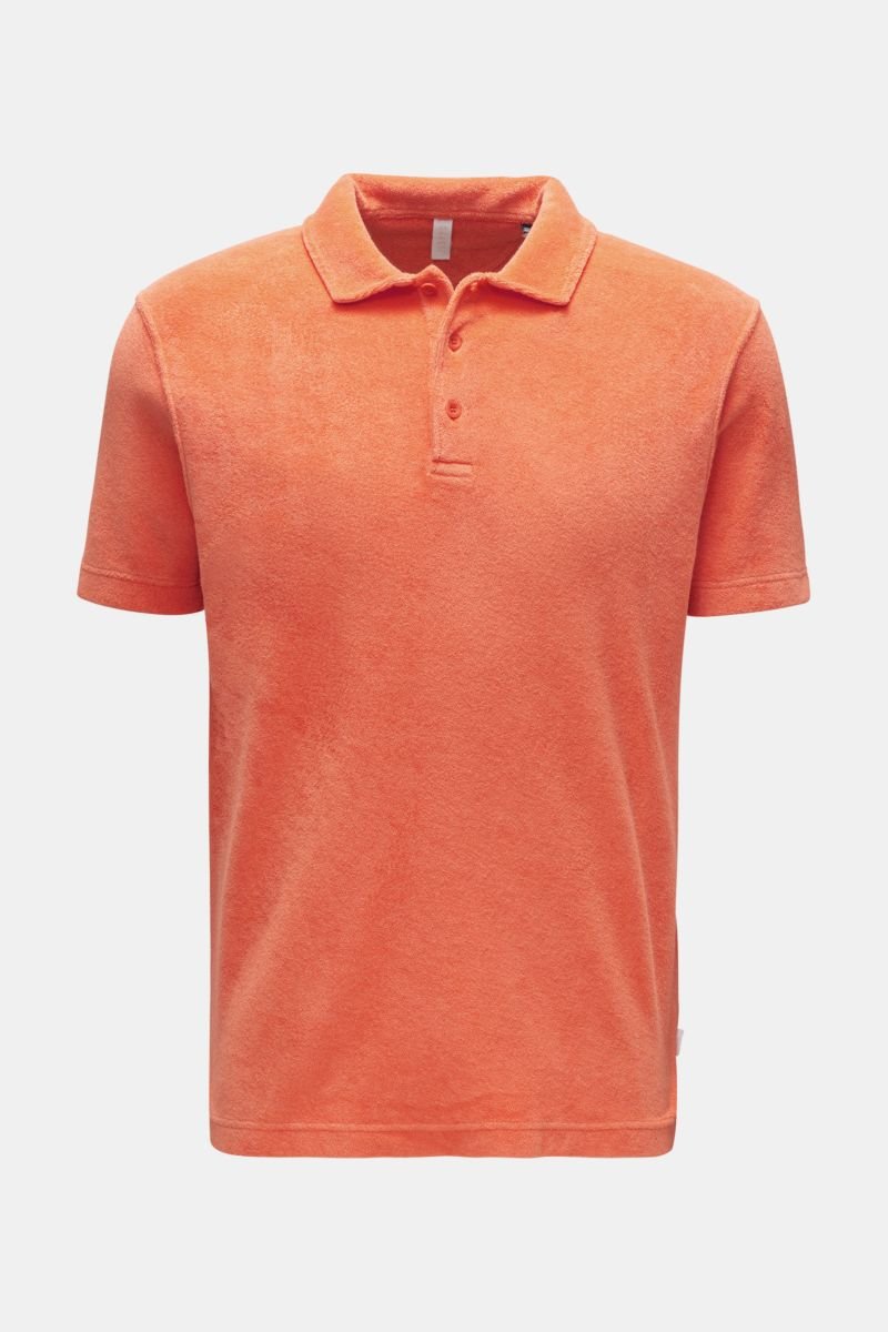 Frottee-Poloshirt 'Terry Polo' orange 