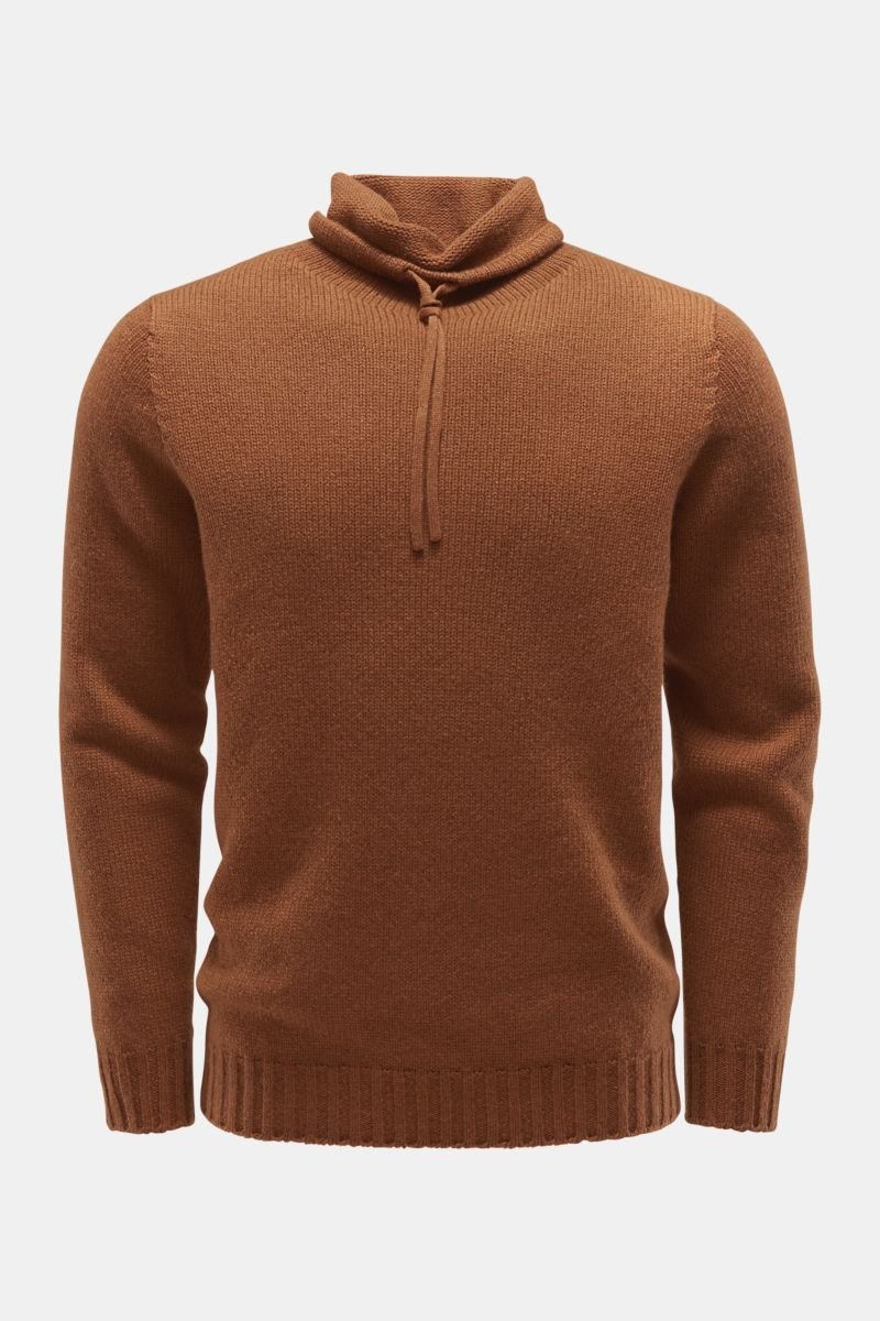 Cashmere jumper 'The Mock' brown