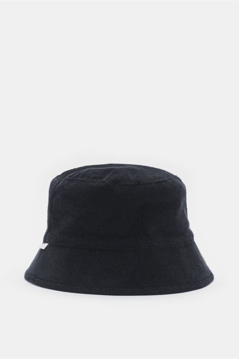 Frottee Bucket Hat 'Terry Hat' schwarz