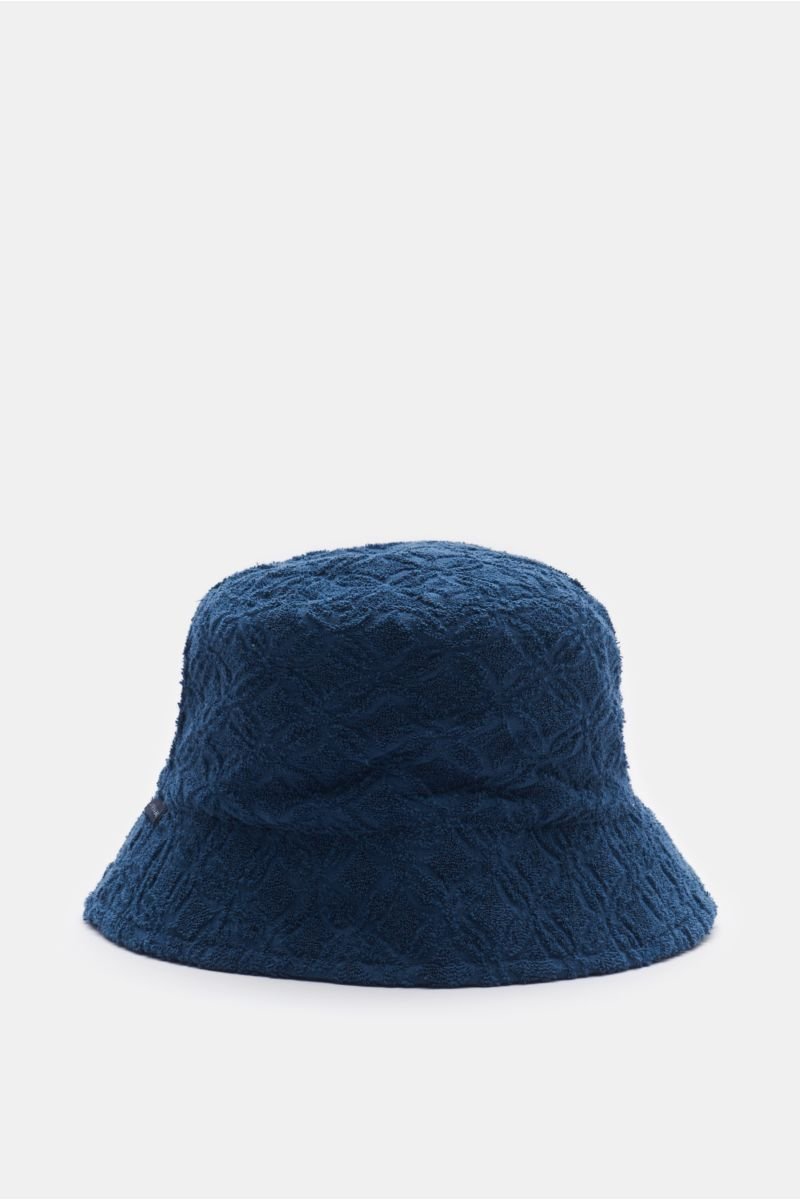 Frottee-Bucket Hat 'Tile' navy